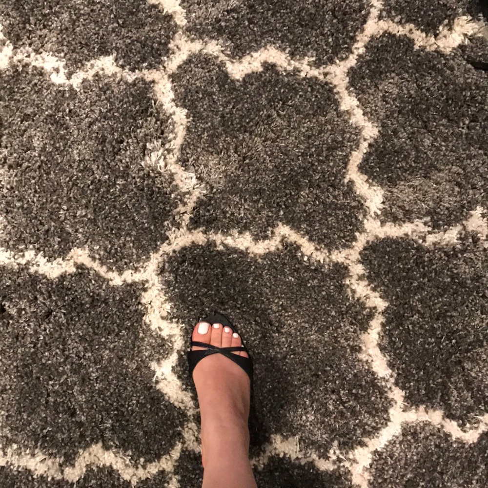 Black heeled sandals